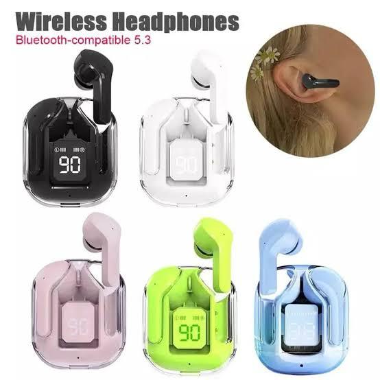 Air31 Earbuds Wireless Crystal Transparent Bluetooth Air 31 Ear Buds Wireless Headset